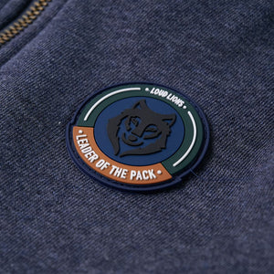 Felpa con Cappuccio e Cerniera per Bambini Blu Scuro Mélange 116 12951