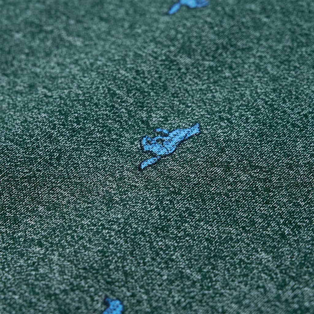 Felpa da Bambino Verde Scuro Mélange 104 12970