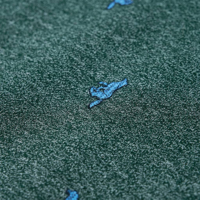 Felpa da Bambino Verde Scuro Mélange 128 12972