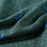 Felpa da Bambino Verde Scuro Mélange 128 12972