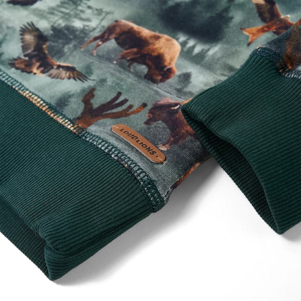 Felpa per Bambini Verde Scuro 92 12979