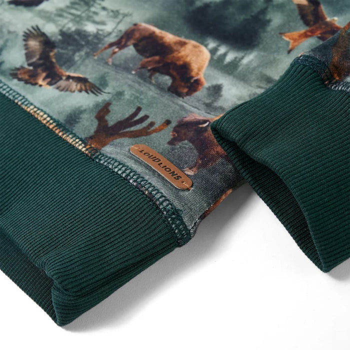 Felpa per Bambini Verde Scuro 104 12980