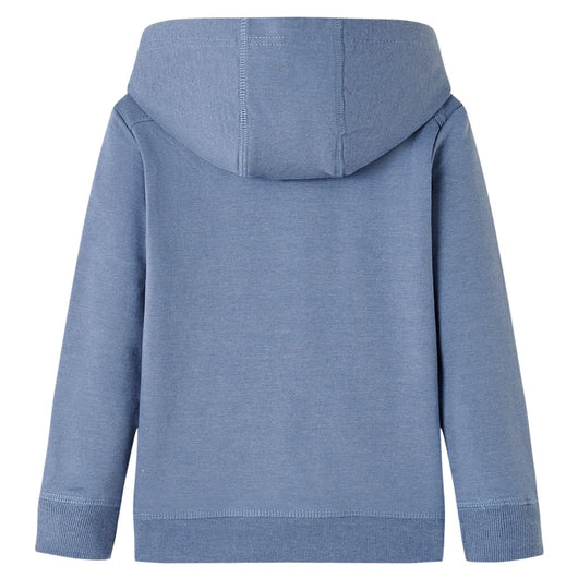 Felpa con Cappuccio per Bambini Blu MÃ©lange 104cod mxl 133873