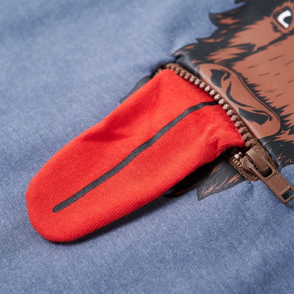 Felpa con Cappuccio per Bambini Blu Mélange 104 13015