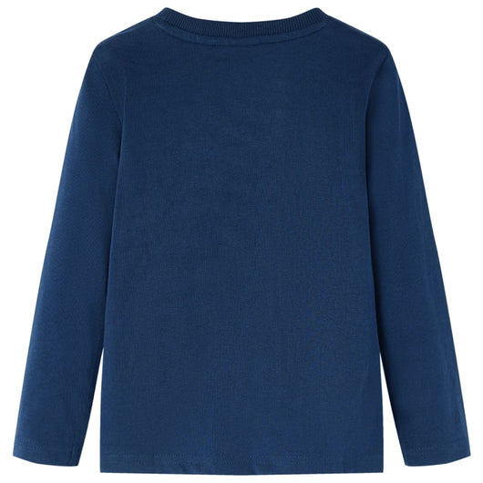 Maglietta per Bambini a Maniche Lunghe Blu Marino 104cod mxl 132041