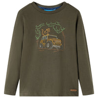 Maglietta per Bambini a Maniche Lunghe Cachi 104cod mxl 108073