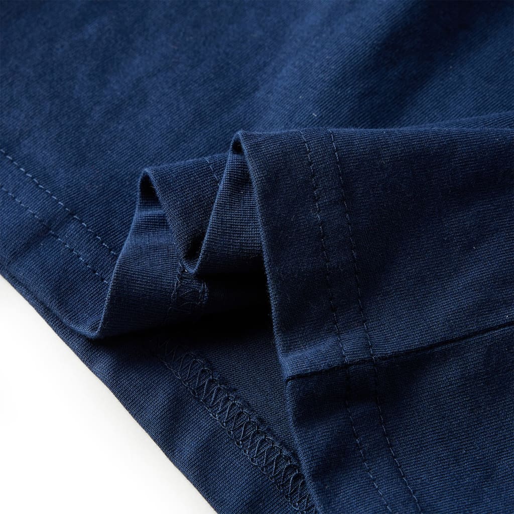 Maglietta Bambini Maniche Lunghe Blu Marino 140 13034