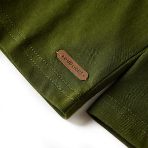 Maglietta per Bambini Maniche Lunghe Cachi Scuro 92 13039