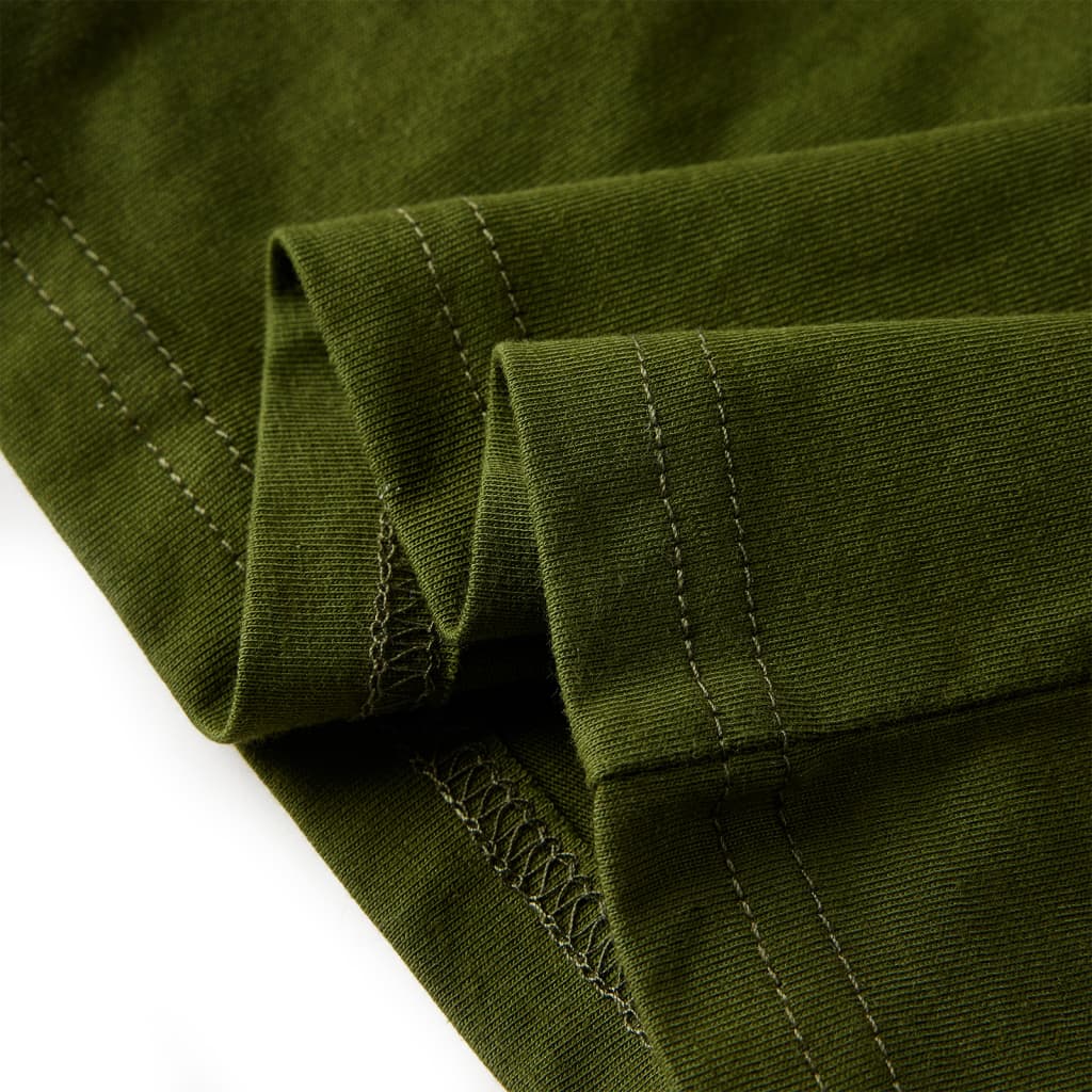 Maglietta per Bambini Maniche Lunghe Cachi Scuro 104 13040