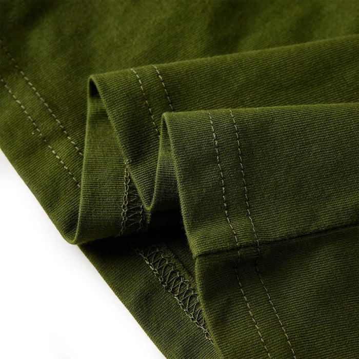 Maglietta per Bambini Maniche Lunghe Cachi Scuro 140 13043