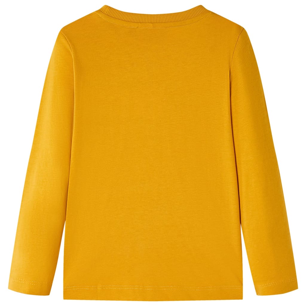 Maglietta da Bambina a Maniche Lunghe Ocra 92cod mxl 133174