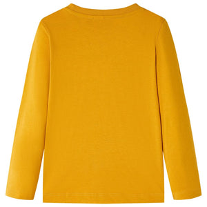 Maglietta da Bambina a Maniche Lunghe Ocra 92cod mxl 133174