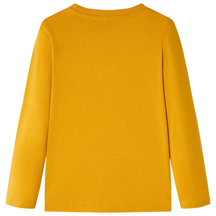 Maglietta da Bambina a Maniche Lunghe Ocra 92cod mxl 133174
