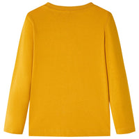 Maglietta da Bambina a Maniche Lunghe Ocra 104