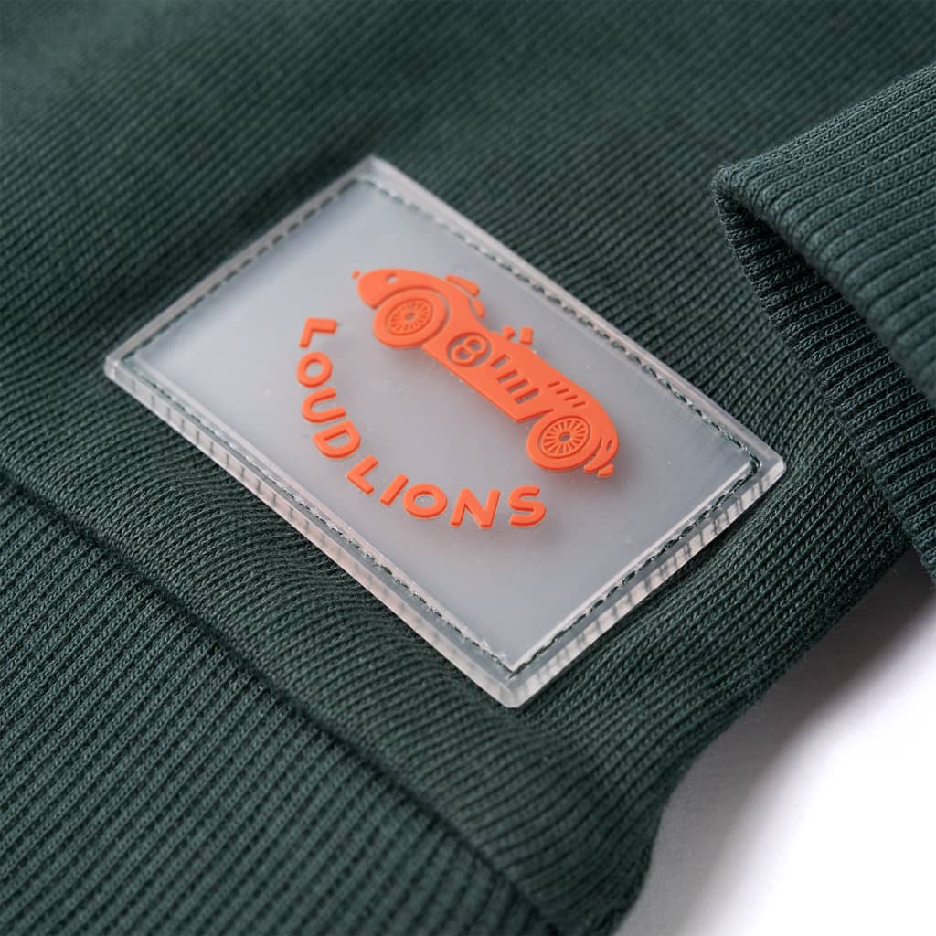 Felpa da Bambino Verde Scuro 140 13093