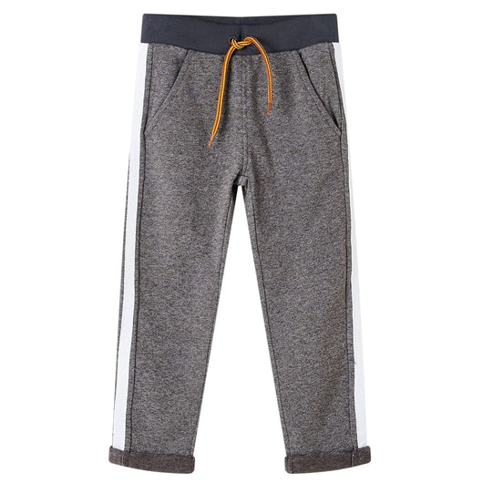 Pantaloni Tuta per Bambini Grigio Scuro MÃ©lange 104cod mxl 133777
