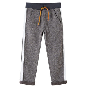 Pantaloni Tuta per Bambini Grigio Scuro MÃ©lange 128cod mxl 133878