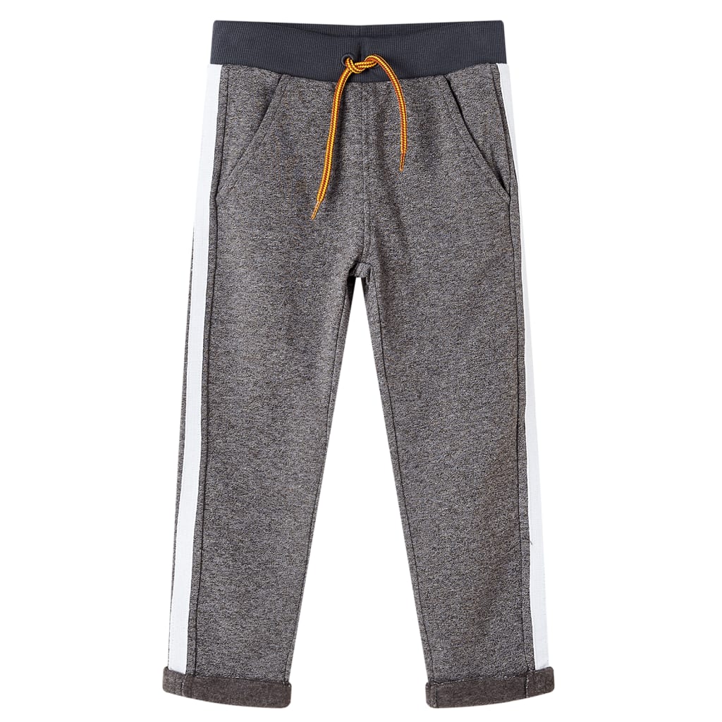 Pantaloni Tuta per Bambini Grigio Scuro MÃ©lange 140cod mxl 85926