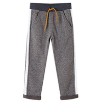 Pantaloni Tuta per Bambini Grigio Scuro MÃ©lange 140cod mxl 85926