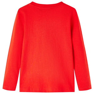 Maglietta per Bambini a Maniche Lunghe Rossa 104cod mxl 84136