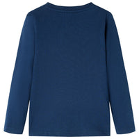 Maglietta da Bambino a Maniche Lunghe Blu Marino 92 13104