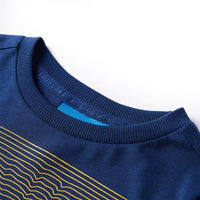 Maglietta da Bambino a Maniche Lunghe Blu Marino 116