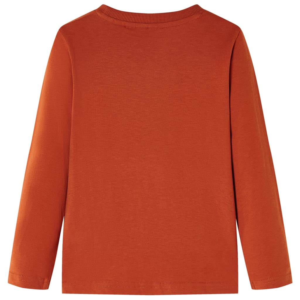 Maglietta da Bambino Maniche Lunghe Ruggine Chiaro 104cod mxl 84344