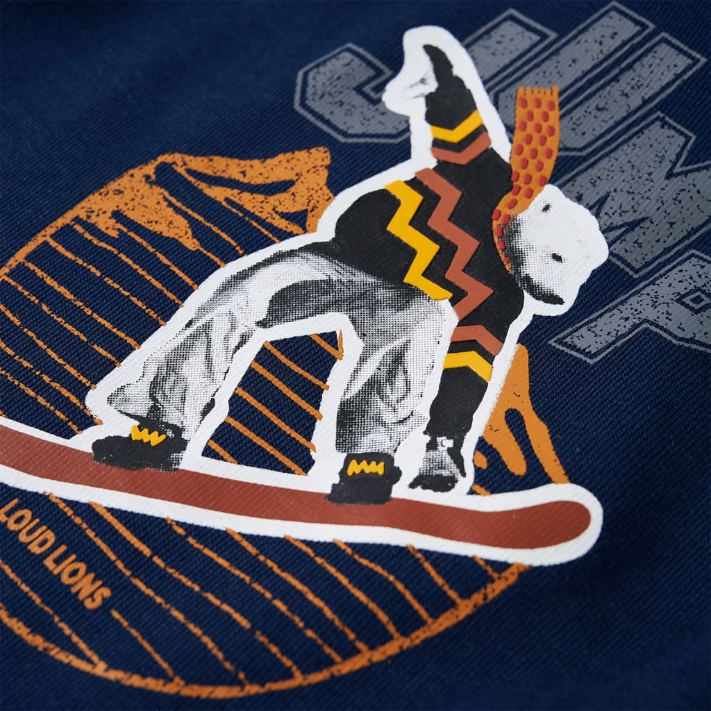 Felpa con Cappuccio per Bambini Blu Marino 116 13146