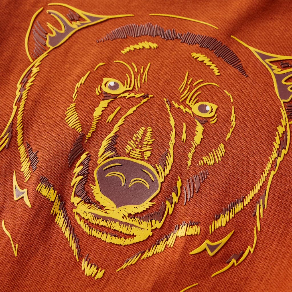 Maglietta da Bambino Maniche Lunghe Ruggine Chiaro 92 13154