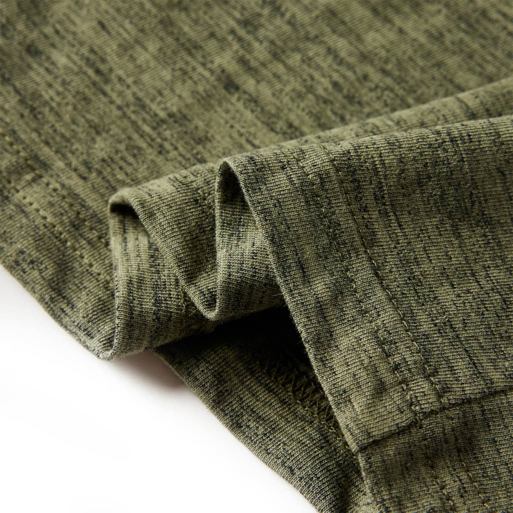 Maglietta da Bambino a Maniche Lunghe Cachi Mélange 92 13159