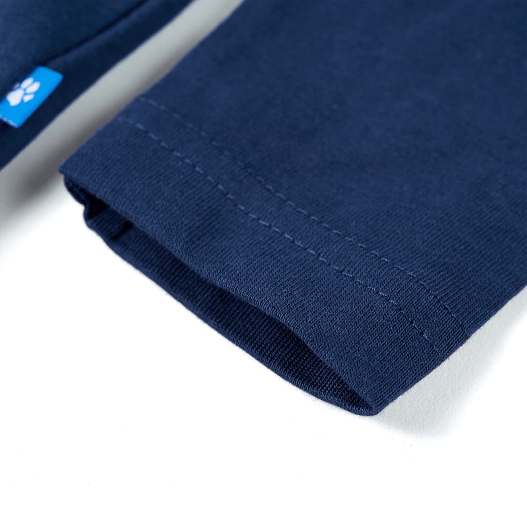 Maglietta da Bambino a Maniche Lunghe Blu Marino 92 13179
