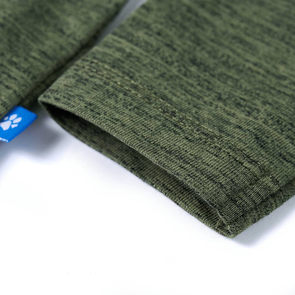 Maglietta per Bambini Maniche Lunghe Cachi Mélange 128 13192