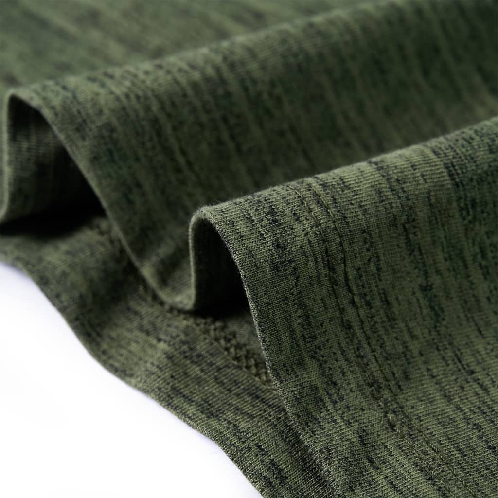 Maglietta per Bambini Maniche Lunghe Cachi Mélange 128 13192