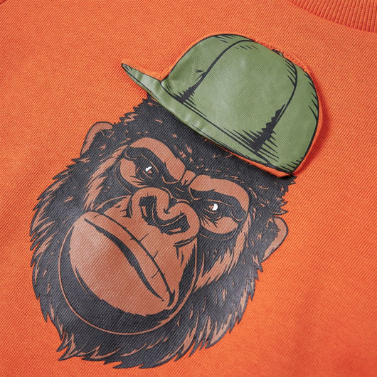 Felpa da Bambino Arancione Scuro 116 13196