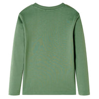 Maglietta da Bambino a Maniche Lunghe Cachi Chiaro 92 13219