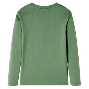 Maglietta da Bambino a Maniche Lunghe Cachi Chiaro 104