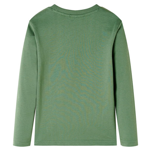 Maglietta da Bambino a Maniche Lunghe Cachi Chiaro 104