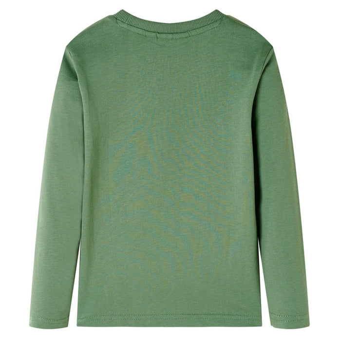 Maglietta da Bambino a Maniche Lunghe Cachi Chiaro 128