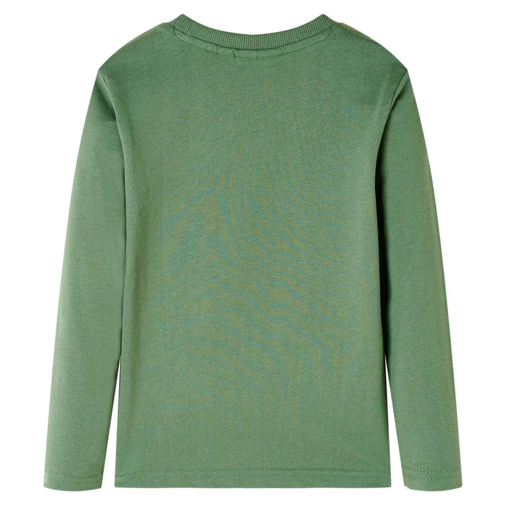 Maglietta da Bambino a Maniche Lunghe Cachi Chiaro 128 13222