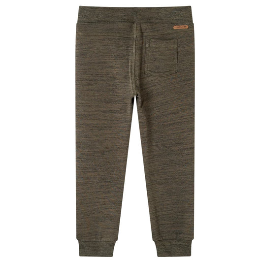 Pantaloni Tuta per Bambini Cachi Scuro Mélange 128 13232