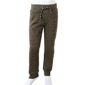 Pantaloni Tuta per Bambini Cachi Scuro Mélange 128 13232