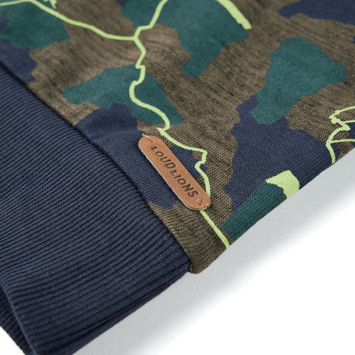 Felpa da Bambino Cachi Scuro Mélange 116 13241