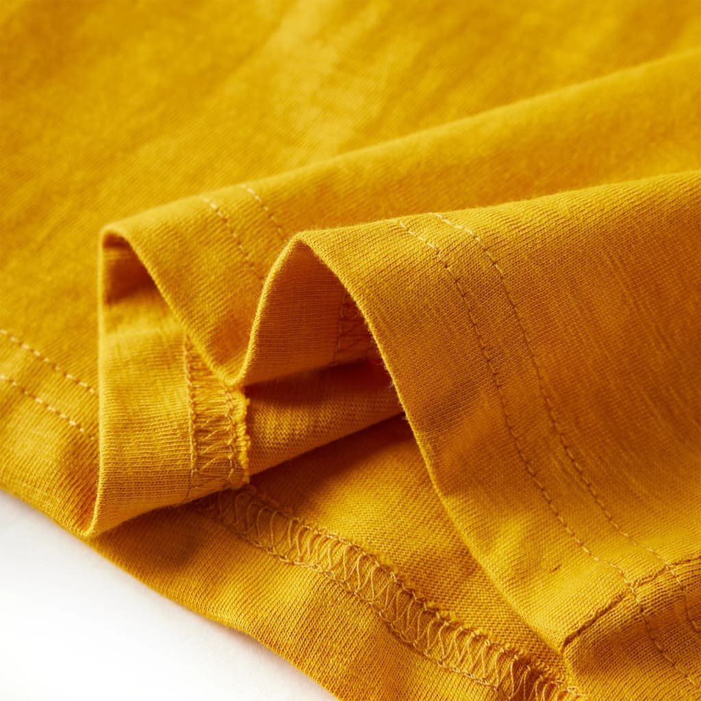 Maglietta da Bambina a Maniche Lunghe Ocra 104 13245