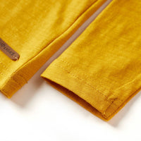 Maglietta da Bambina a Maniche Lunghe Ocra 116 13246