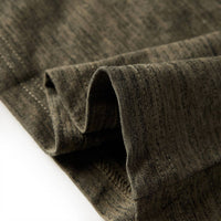 Maglietta Bambino Maniche Lunghe Cachi Scuro Mélange 92 13249