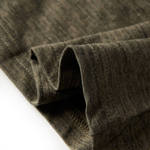 Maglietta Bambino Maniche Lunghe Cachi Scuro Mélange 104 13250