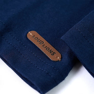 Maglietta da Bambino a Maniche Lunghe Blu Marino 104 13255