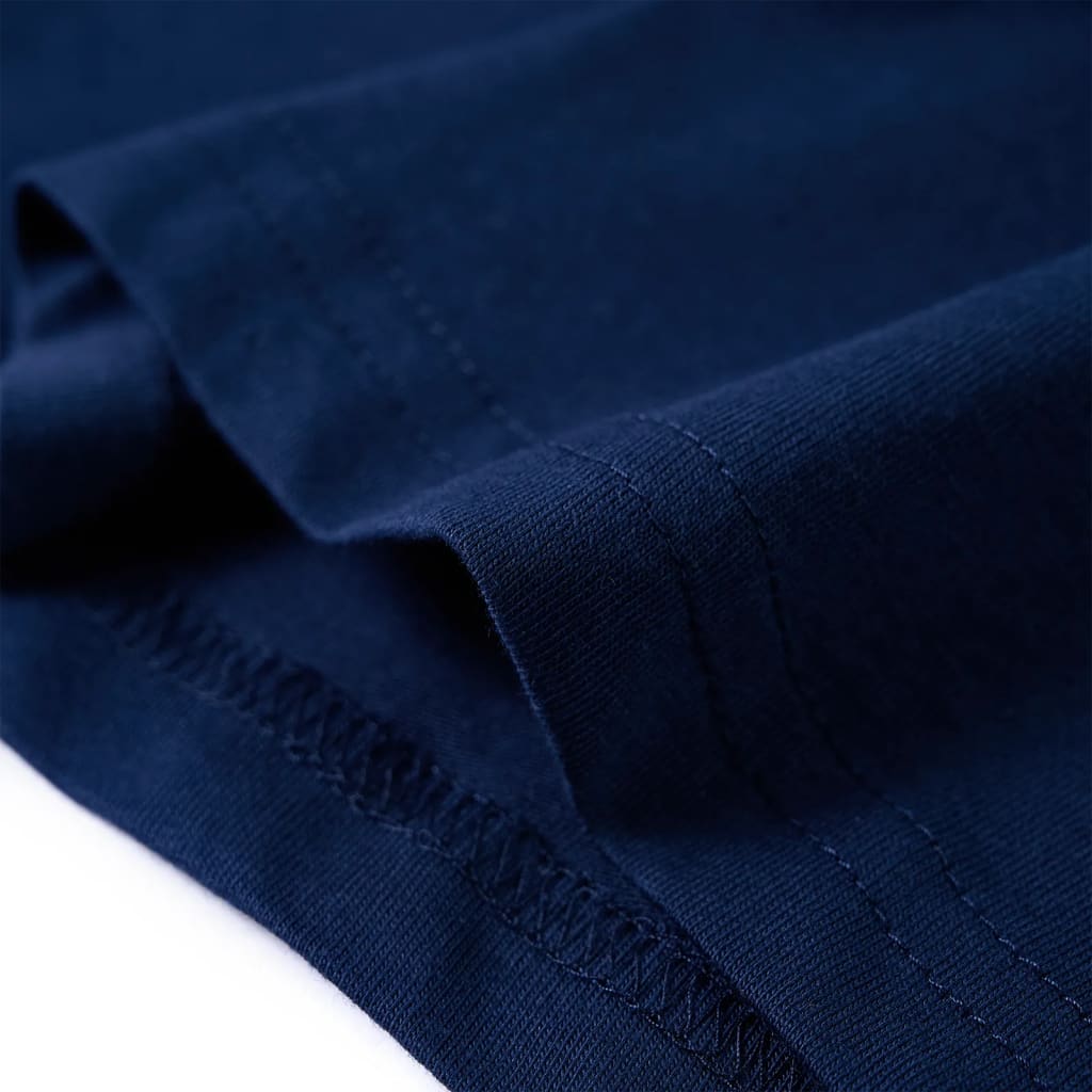 Maglietta da Bambino a Maniche Lunghe Blu Marino 128 13257