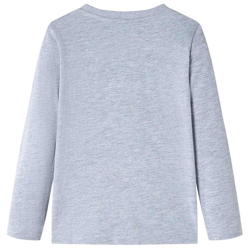Maglietta Bambino a Maniche Lunghe Grigio MÃ©lange 116cod mxl 133183