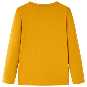 Maglietta da Bambina a Maniche Lunghe Ocra 104cod mxl 85243